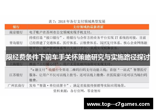 限经费条件下前车手关怀策略研究与实施路径探讨